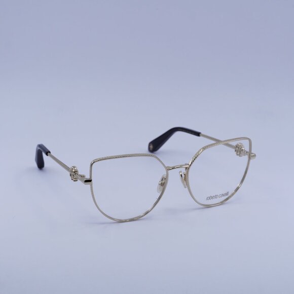 Roberto Cavalli VRC048 0300 Eyeglasses Shiny Rose Gold 56mm Cat Eye Frame - Picture 4 of 11